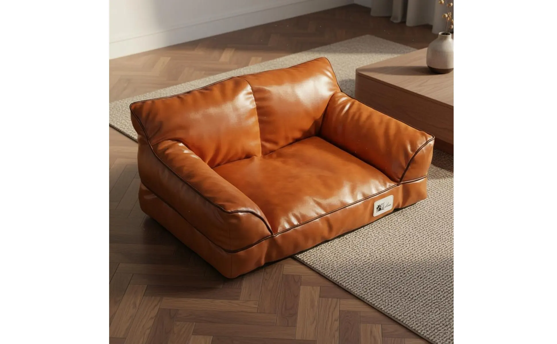 Leather Pet Sofa Bed Non-Stick Hair Cat Sofa for Felines Leather Pet Sofa Bed Non-Stick Hair Cat Sofa for Felines