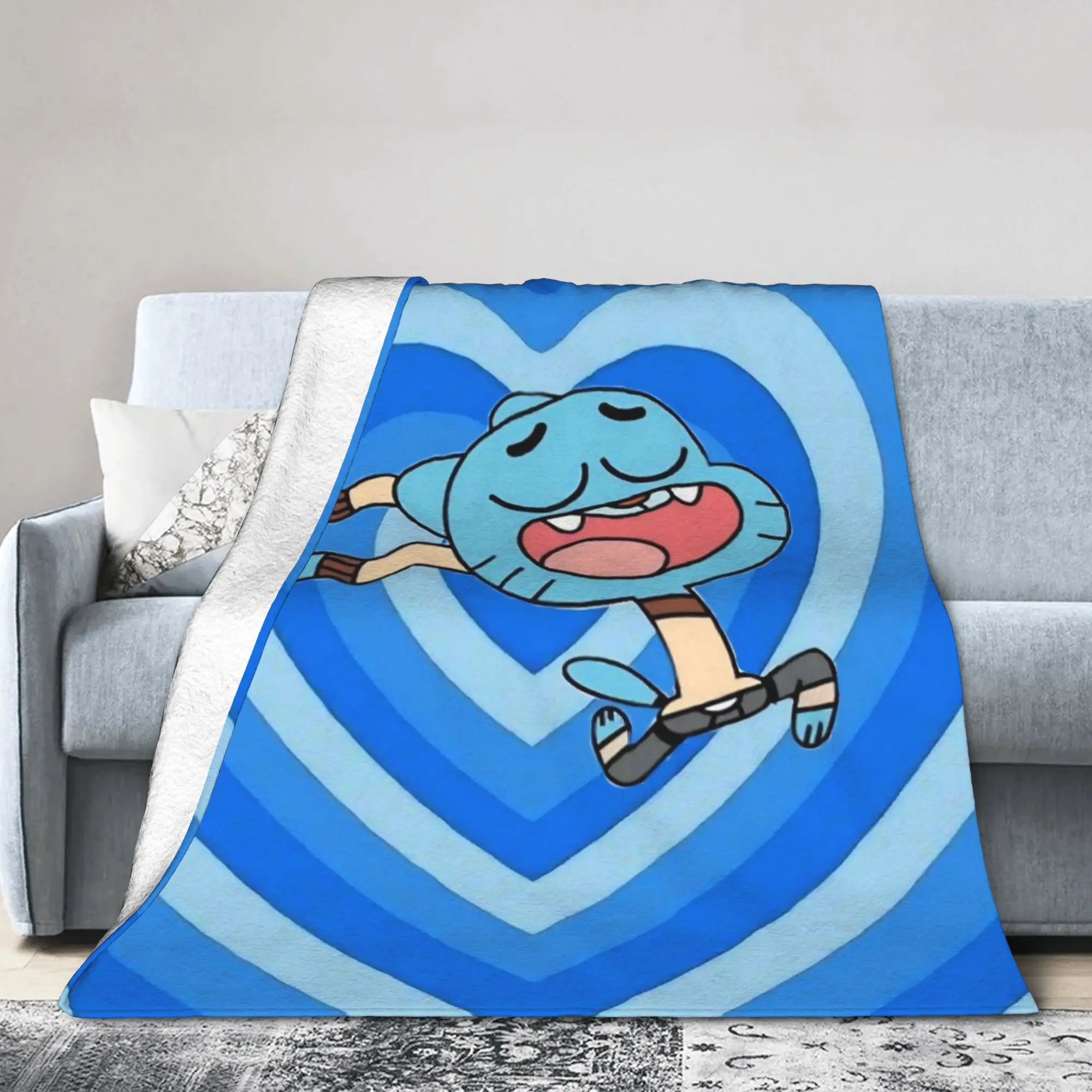 Gum Ball Blankets Amazing World Of Gum Ball Plush Funny Warm Throw Blankets for Bedding Lounge Autumn/Winter
