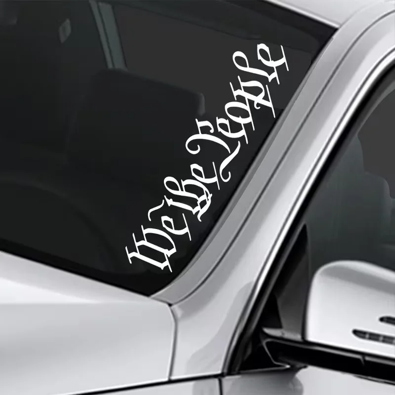 Large We The People Version Lowrider Truck Window Windshield Lettering Decal Sticker Decals Stickers Drift Dub Lowered JDM Fresh