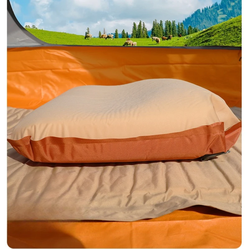 

Outdoor Portable Cheese Pillow Travel Wilderness Camping Supplies Automatic Inflatable Comfortable Pillow Memory Pillow