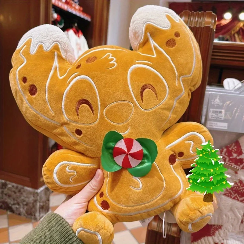 35CM Disney Cute Biscuit Shaped Plush Stuffed Doll Is the Perfect Choice for Christmas and Birthday Gifts Party Decoration Gifts