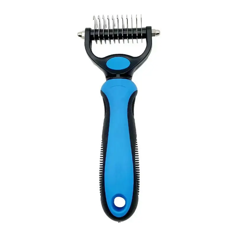 Cat Dog Hair Remover Pet Deshedding Brush Professional Grooming Tool Detangling De-matting Undercoat Rake for Long Short Hair view 5