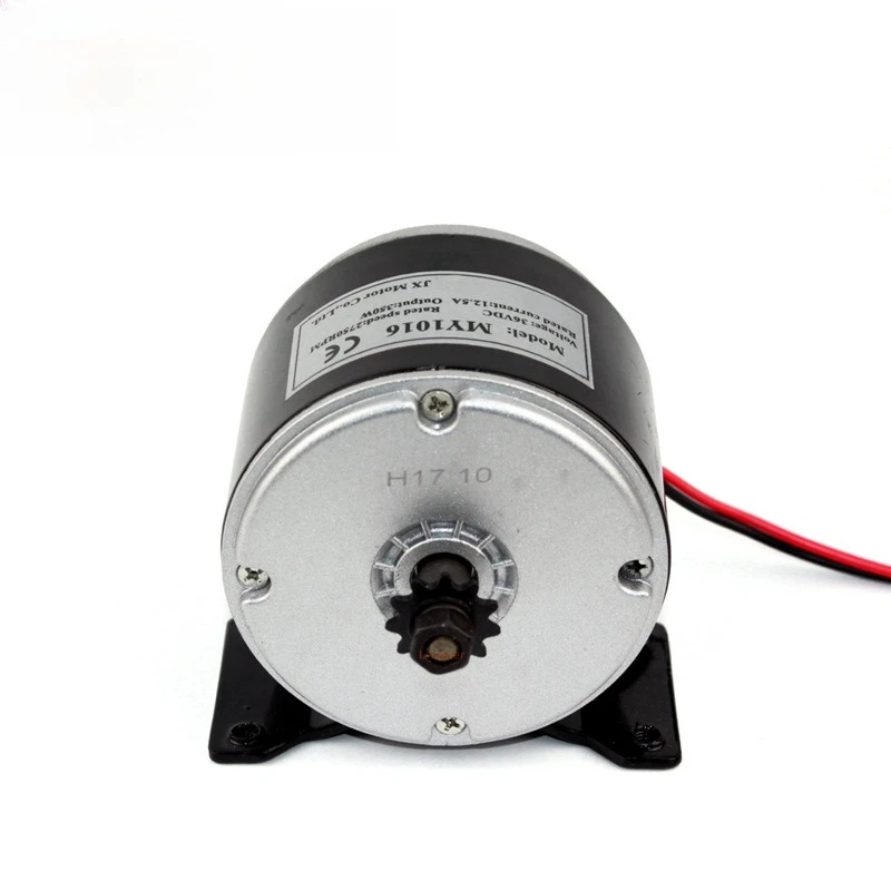 12V24V 36V350W electric high-speed motor 11-tooth 25H sprocket motor with bracket