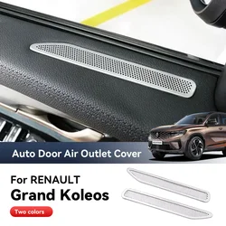 For Renault Grand Koleos 2024 Auto Door Air Outlet Cover Conditioner Duct Outlet Exhaust Dustproof Stainless Steel Accessories