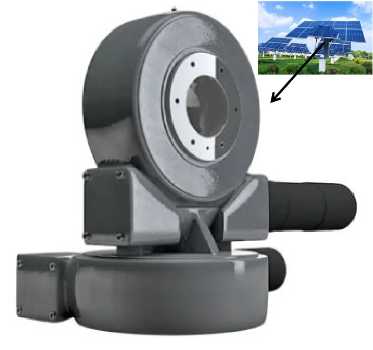 SVH3 Waterproof IP65 IP66 Slewing Drive Worm Drive Solar Tracker Enclosed Twin Shaft Motor