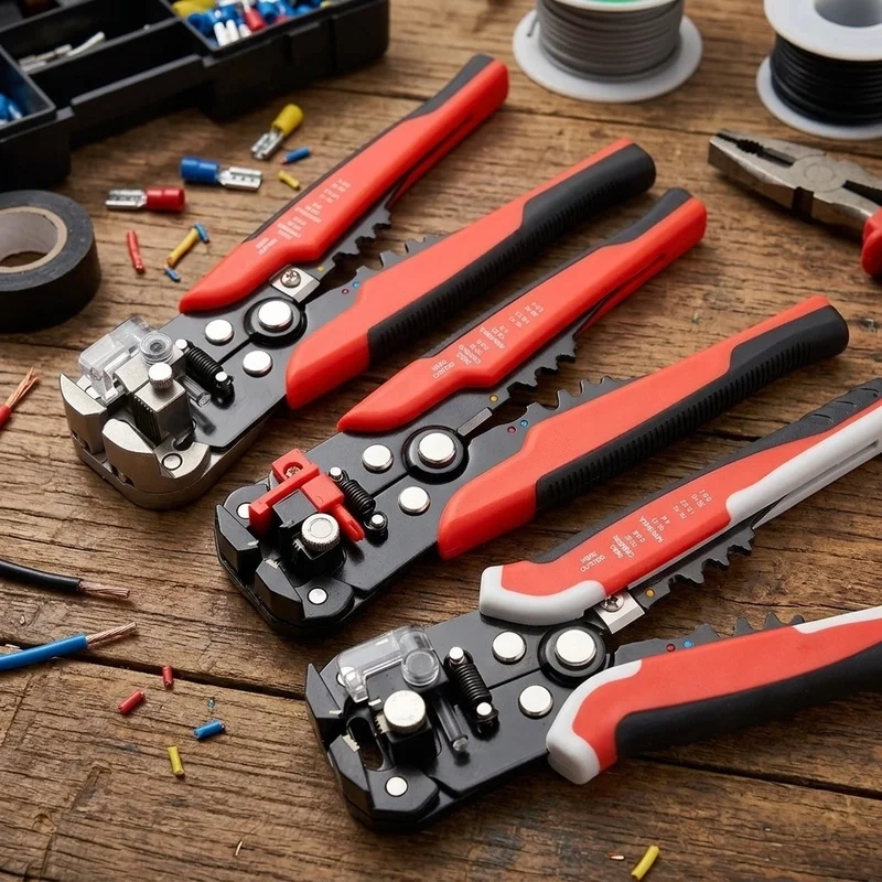 Automatic Wire Stripper Cutter Crimper Pliers Multifunctional Electrician Hand Tool for Cable Cutting Electrical Wiring Repair