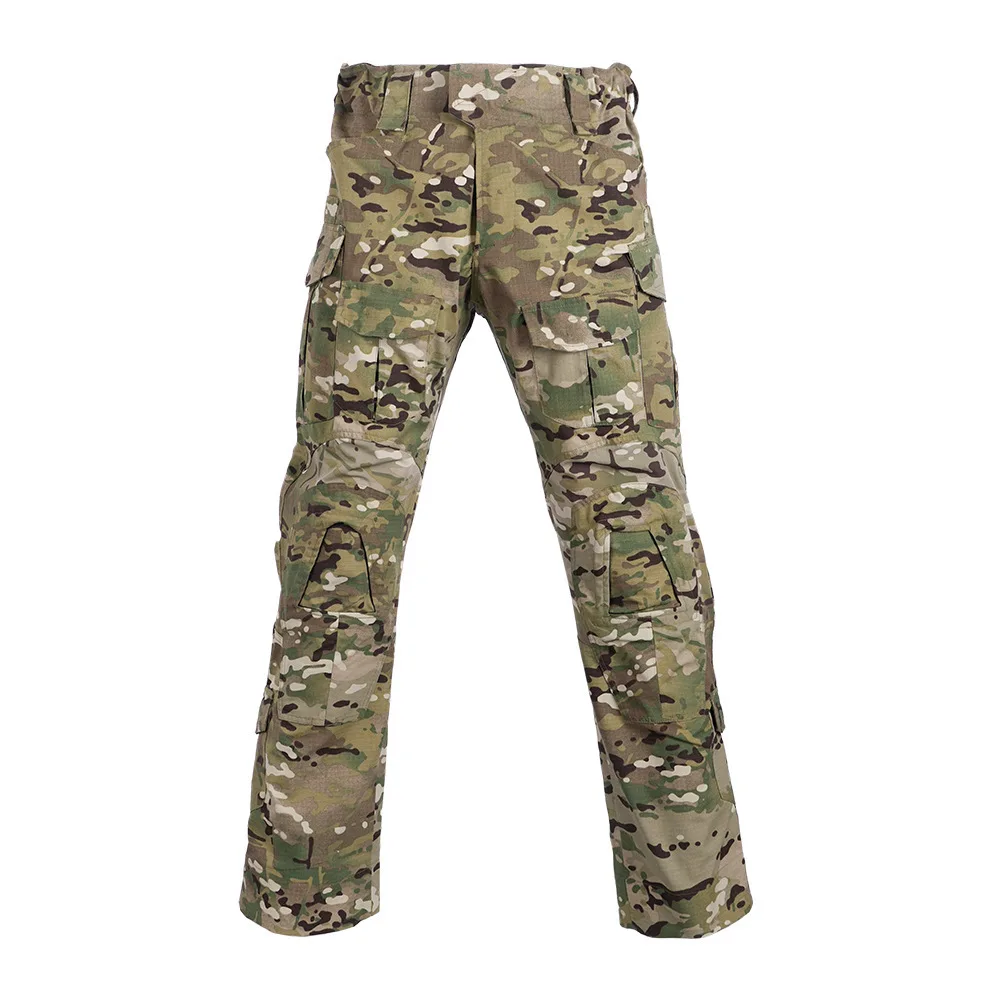 Men Tactical Work Pants Camouflage Multi Pockets Wear Resistant Scratch Proof Outdoor Training Trousers Jogging Workwear Pants