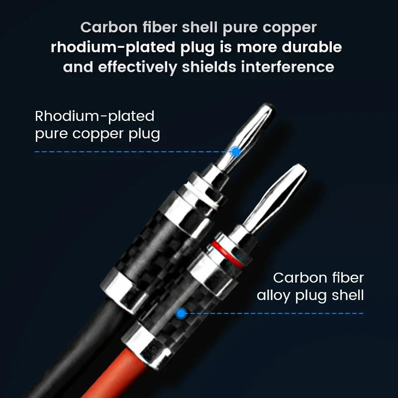TODN 하이파이 실버 도금 스피커 케이블, 하이파이 시스템 Y 플러그 바나나 플러그 스피커 케이블, 하이엔드 7N OCC 스피커 와이어, 한 쌍