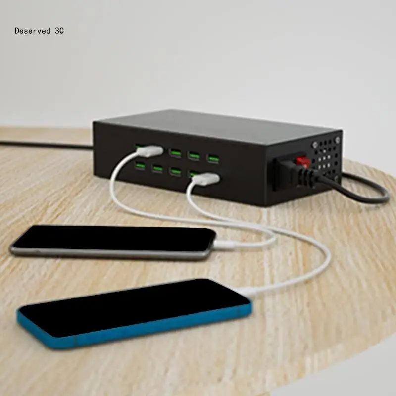 High Capacity Desktop USB Charging 40/30/20/10 Port Fast Charging Station Dock for Multiple Devices