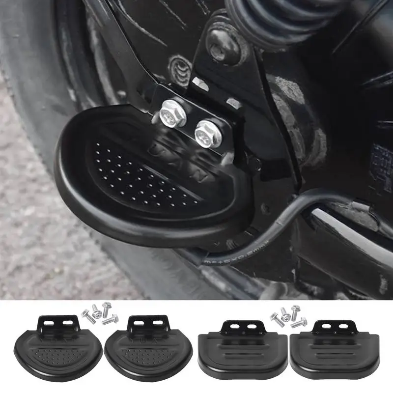 Motorcycle Rear Seat Pedal Motorcycle Rear Passenger Footpegs Footrest Waterproof Rest Rear Foot Pedals For Motorcycle Accessory