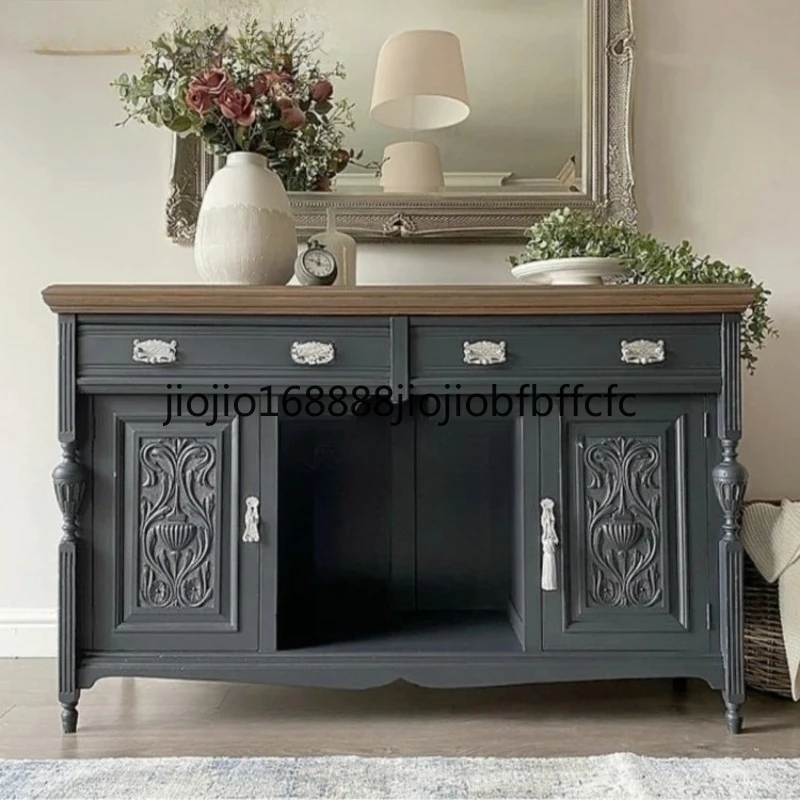 Suitable for classical solid wood decoration, cabinet entrance porch cabinets, side cabinets