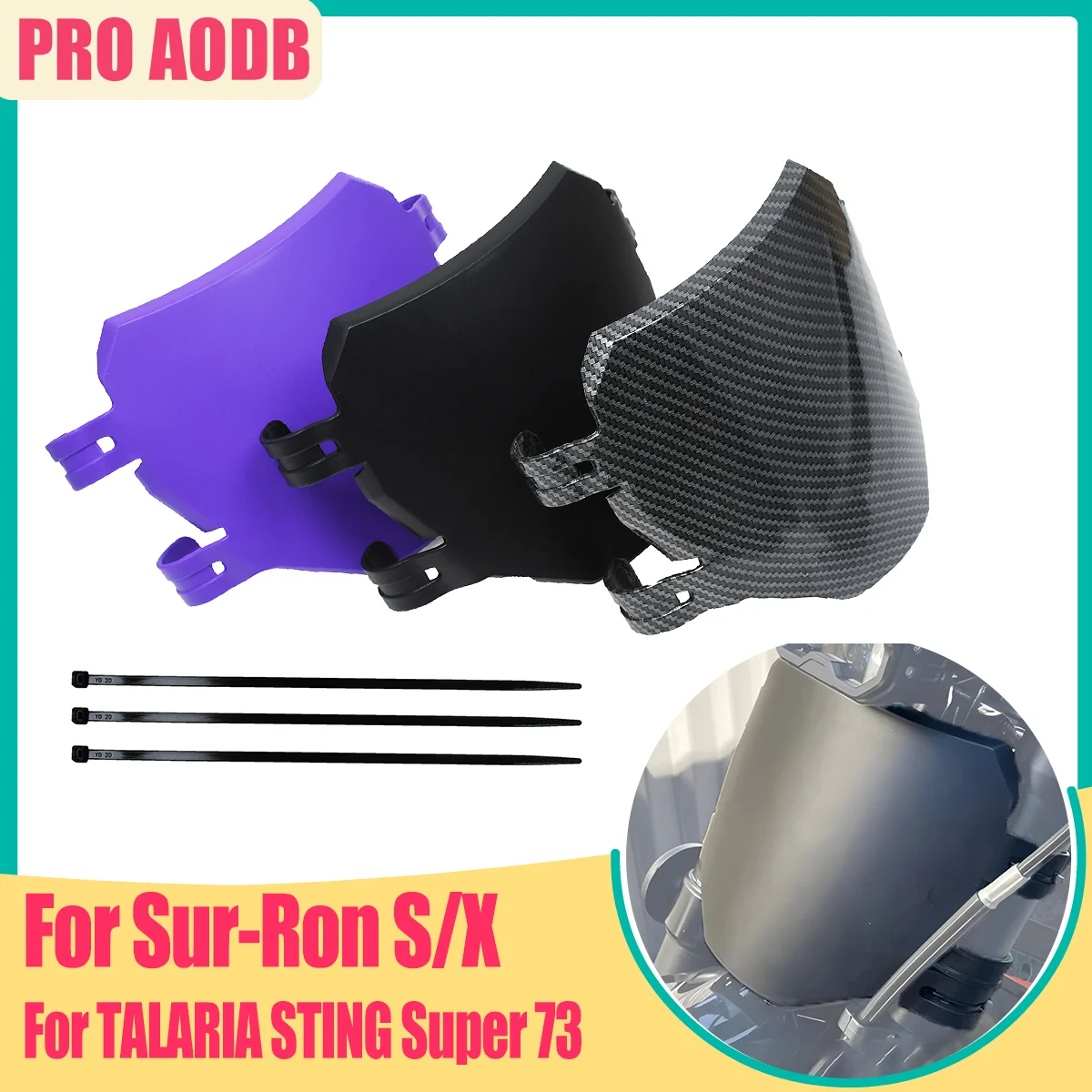 Аксессуары для мотоциклов: передний держатель номерного знака для Suron S X, Stark Varg, Talaria Sting, Eride Pro, электрических велосипедов.