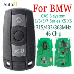 Car Remote Key 315/433/868MHz ASK FSK for BMW CAS3 System 1/3/5/7 Series X5 X6 E60 E61 E70 E71 E87 E90 Z4 Keyless Auto Smart Key