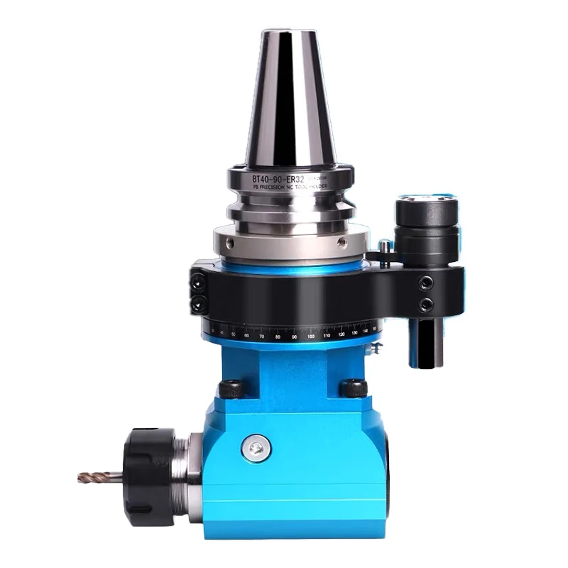 

Machining Center Side Milling Right Angle Head BT40 BT50 Horizontal Milling Angle Head 90 Degrees Right Angle Tool Holder