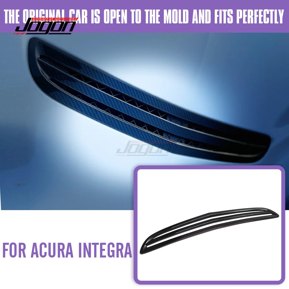

Real Dry Carbon Fiber Engine Hood Air Vent Frame Cover Exterior Accessories For Acura Integra Type S DE5 2022+