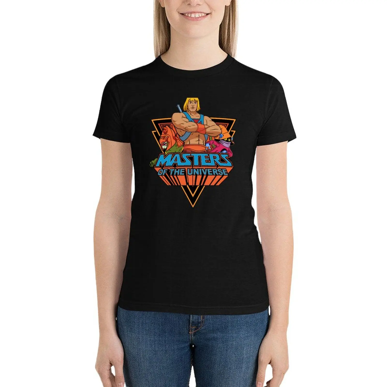 

He-Man T-Shirt female hippie clothes Aesthetic clothing animal print shirt for girls Women tops