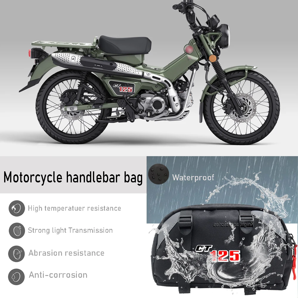 

For CT125 Trail 125 Hunter Cub multifunctional storage bag travel bag Motorcycle front handlebar bag