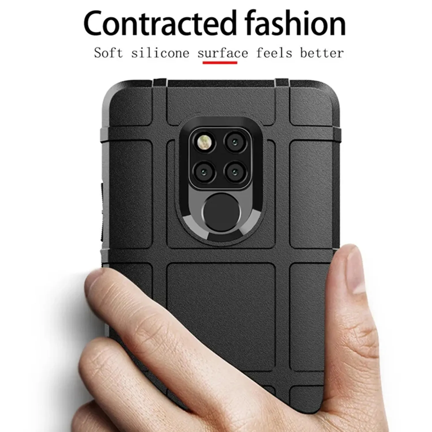 For Huawei Mate 20X mate20 x Silicone Shield Case Armor Heavy Back Cover for mate20x Shockproof Matte Phone Cases