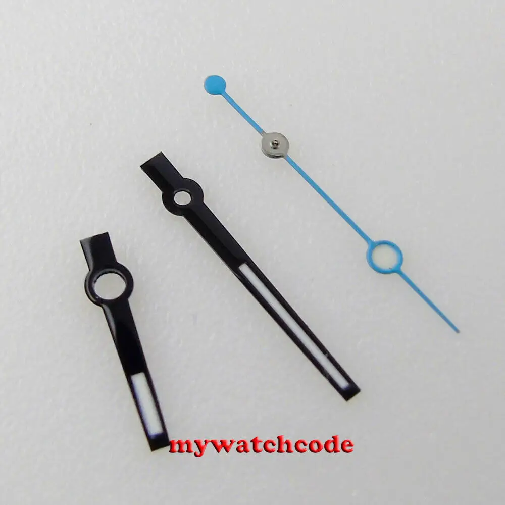 Black edge watch Hands fit Japan NH35A NH36A movement date just