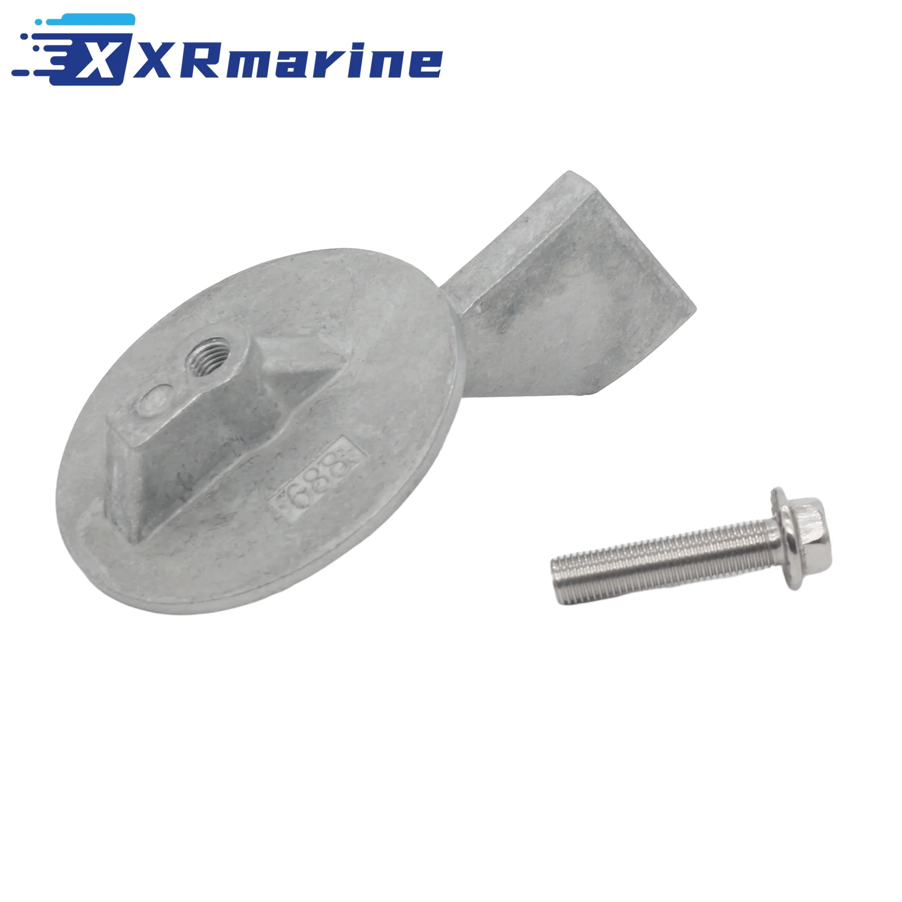 688-45371-02 Trim Tab Zinc Alloy Anode with Screw for Yamaha Parsun 60 70 75 85 90 HP T90 T85 Outboard Engines 688-45371 18-6070