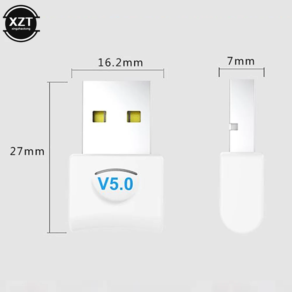 USB Bluetooth-Compatible Dongle Adapter V5.0 for PC Computer Laptop Wireless Music Audio Speaker Earphone Receiver Transmitter
