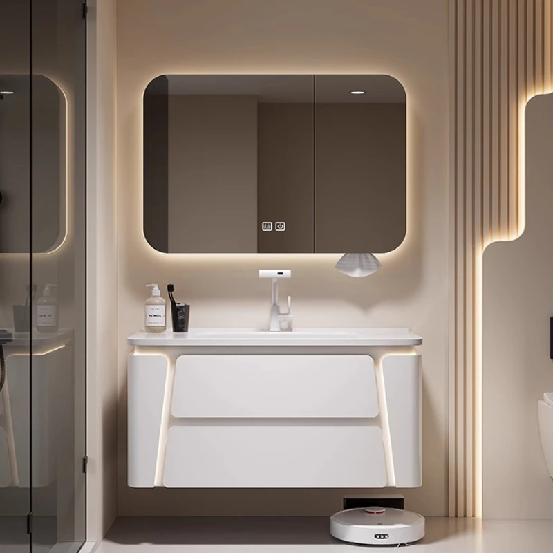 

Vanity Mirror Bathroom Cabinet Integrated Luxury Modern Shower Bathroom Cabinet Storage Organizer Armario Banheiro Accessories