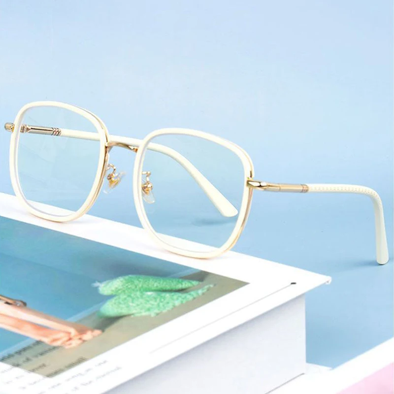 Fashion Trend Large Frame High Definition Anti-blue Light Reading Glasses For Men Women Diopter +1.0 +1.5 +2.0 +2.5 3.0 3.5 +4.0