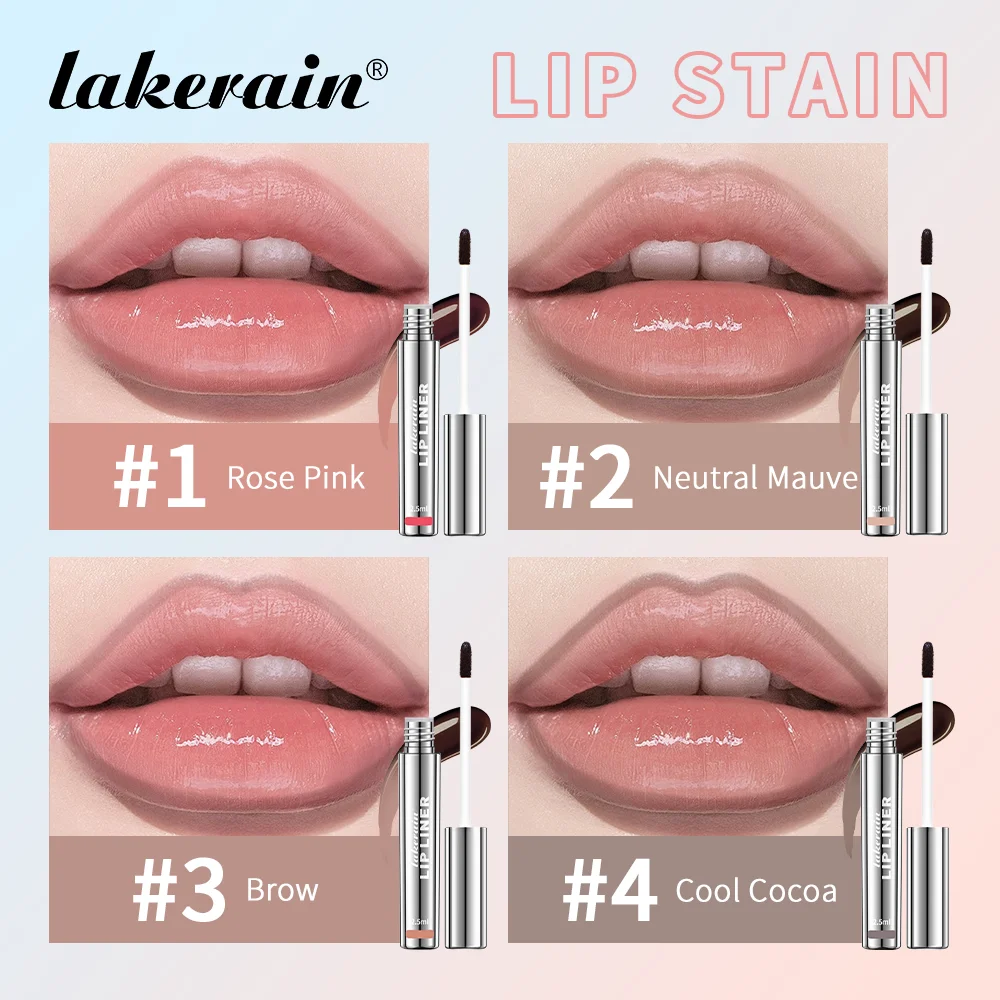 4 colori Lip Liner Tattoo Opaco Peel Off Migliora le labbra Lip Liner Impermeabile Labbra idratanti a lunga durata Gloss Cosmetici per tatuaggi