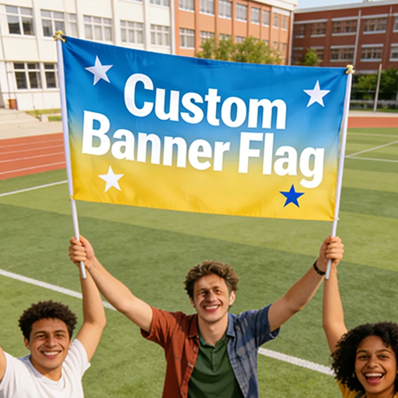 Drapeau et Bannière Personnalisés Réutilisables pour Ventes Commerciales, Cérémonie de Grand Ouverture, Publicité, Affichage en Magasin, Utilisation Intérieure/Extérieure, Durables et Transparents