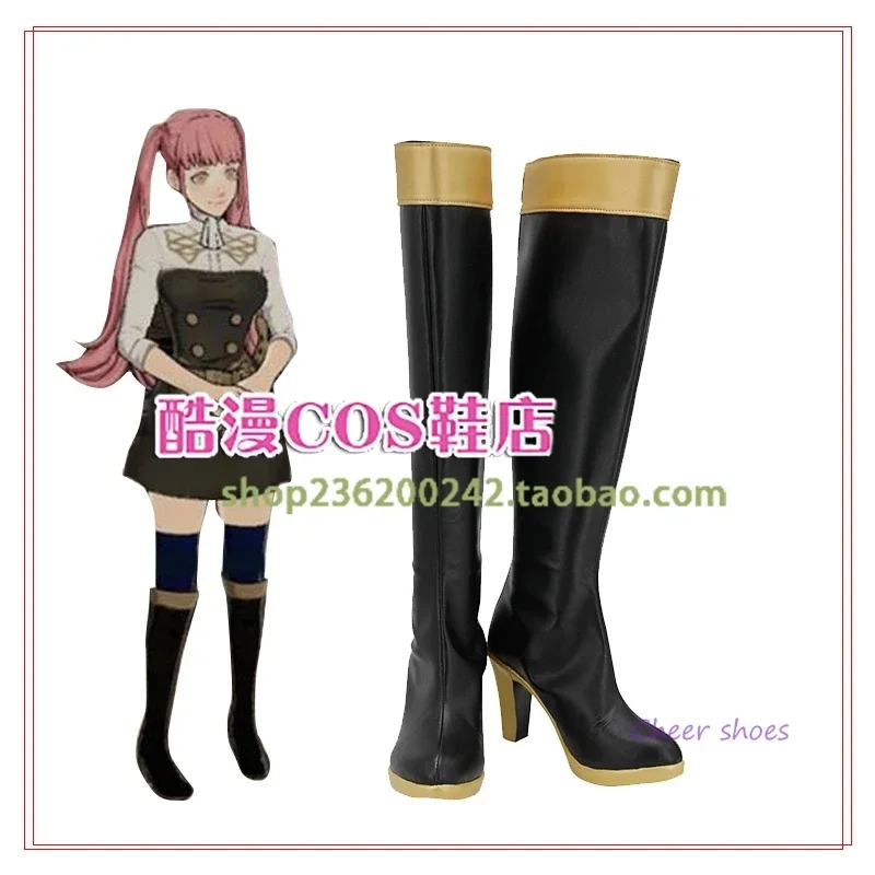 Anime Hilda Valentine Goneril Fire Emblem Three Houses Cosplay Shoes Comic Halloween Carnival Cosplay Costume Prop Men Boots Cos