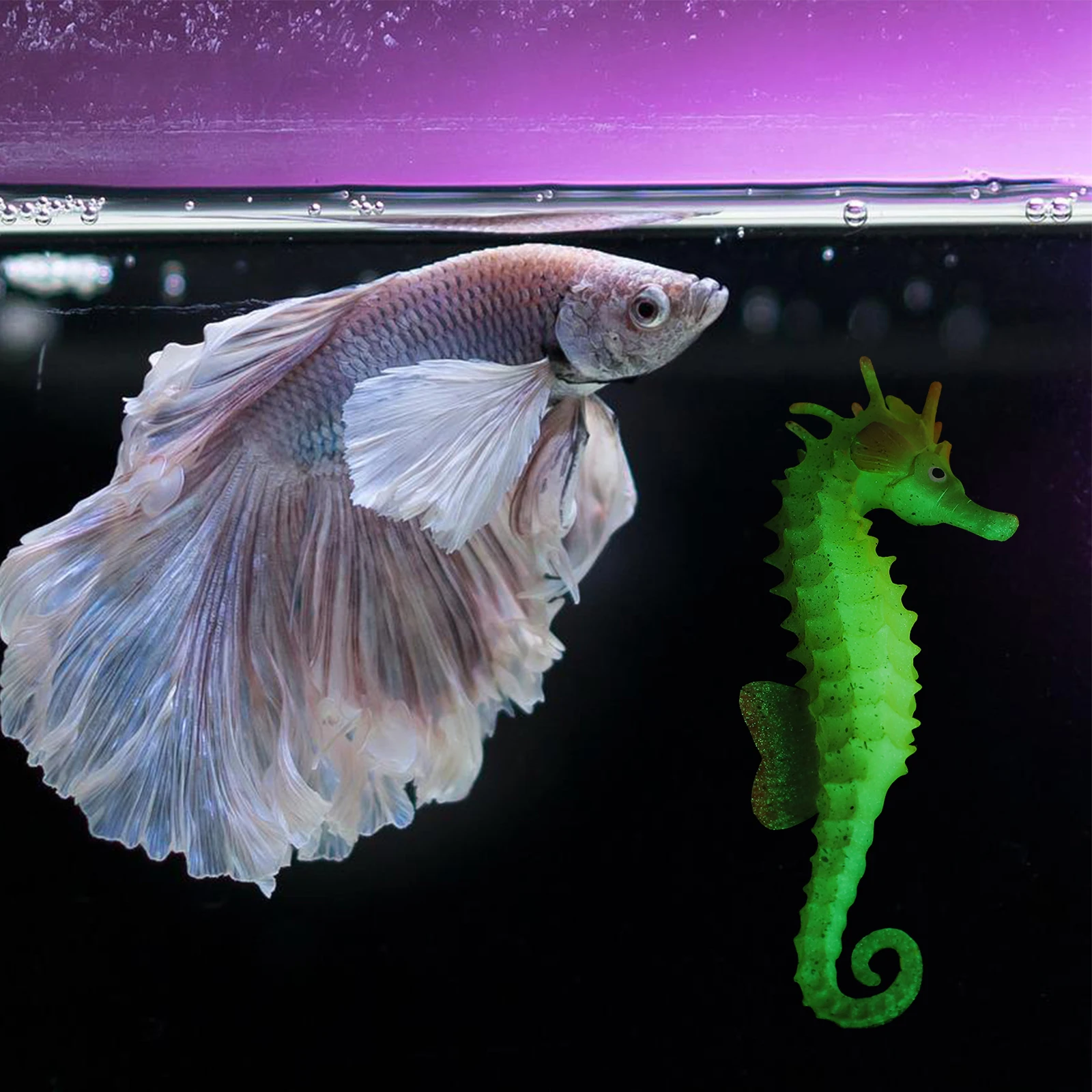 

Fish Tank Simulation Seahorse Lovely Aquarium Decors Reliable Safe Material Easy Clean Natural Environment Party Seahorse