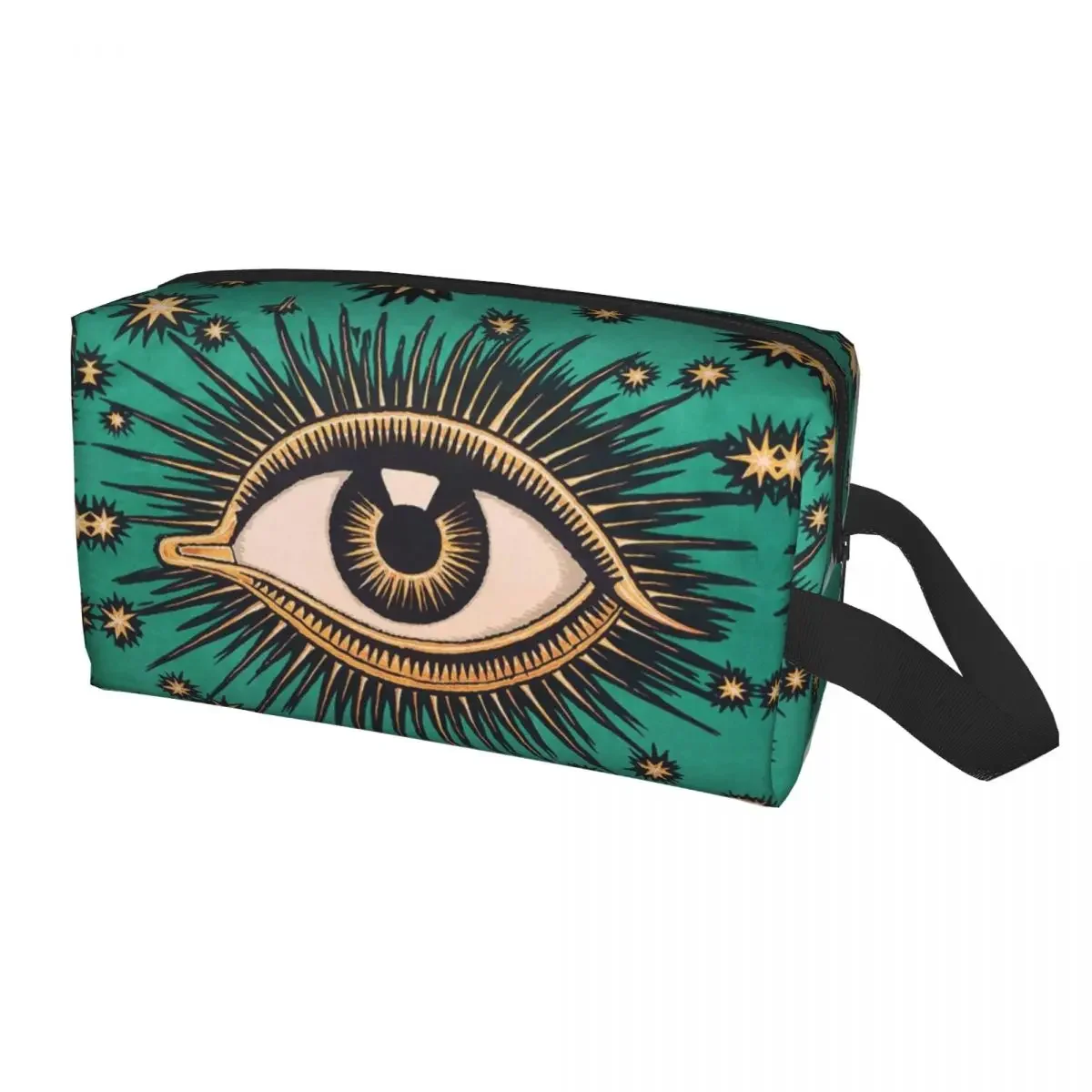 Custom All Seeing Eye Art Travel Cosmetic Bag for Women Evil Mystic Eyes Toiletry Makeup Organizer Ladies Storage Dopp Kit