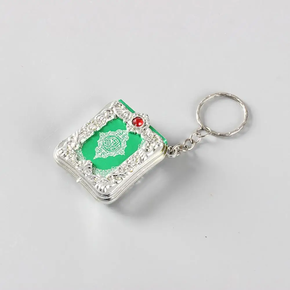 Mini Detachable Book Key Chain Arabic QuranBook Mini Pendant Keychain Bag Car Hanging Key Ring Birthday Gift