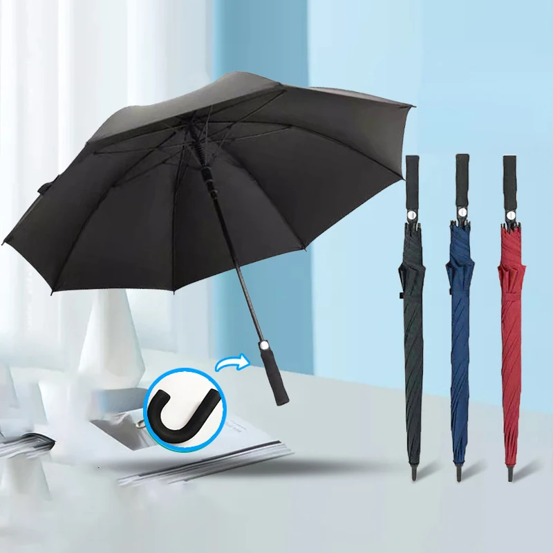 Golf Umbrella Large Folding Umbrella Three Person Umbrella 8-bone Reinforced UV Protection And Sun Protection Umbrella