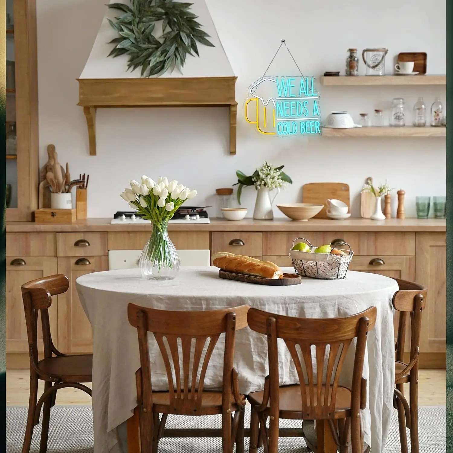 نحن جميعا يحتاج علامة النيون البيرة الباردة LED ضوء النيون تسجيل USB عكس الضوء لشريط رجل الكهف المطبخ لعبة غرفة ديكور المنزل الطرف الأعمال #4