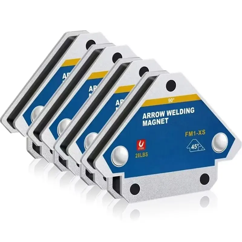

AT05-4Pcs Magnetic Welding Fixer 45° 90° 135° Multi-Angle Magnet Weld Positioner Ferrite Auxiliary Locator Tools