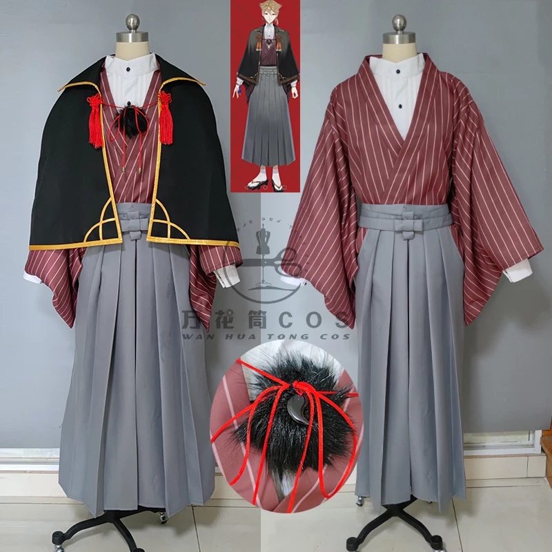 COS-HoHo Anime Vtuber Nijisanji Gaku Trò Chơi Phù Hợp Với Tay Áo Kimono Đồng Bộ Trang Phục Hóa Trang Halloween Bộ Trang Phục Tùy Chỉnh Kích Thước Bất Kỳ