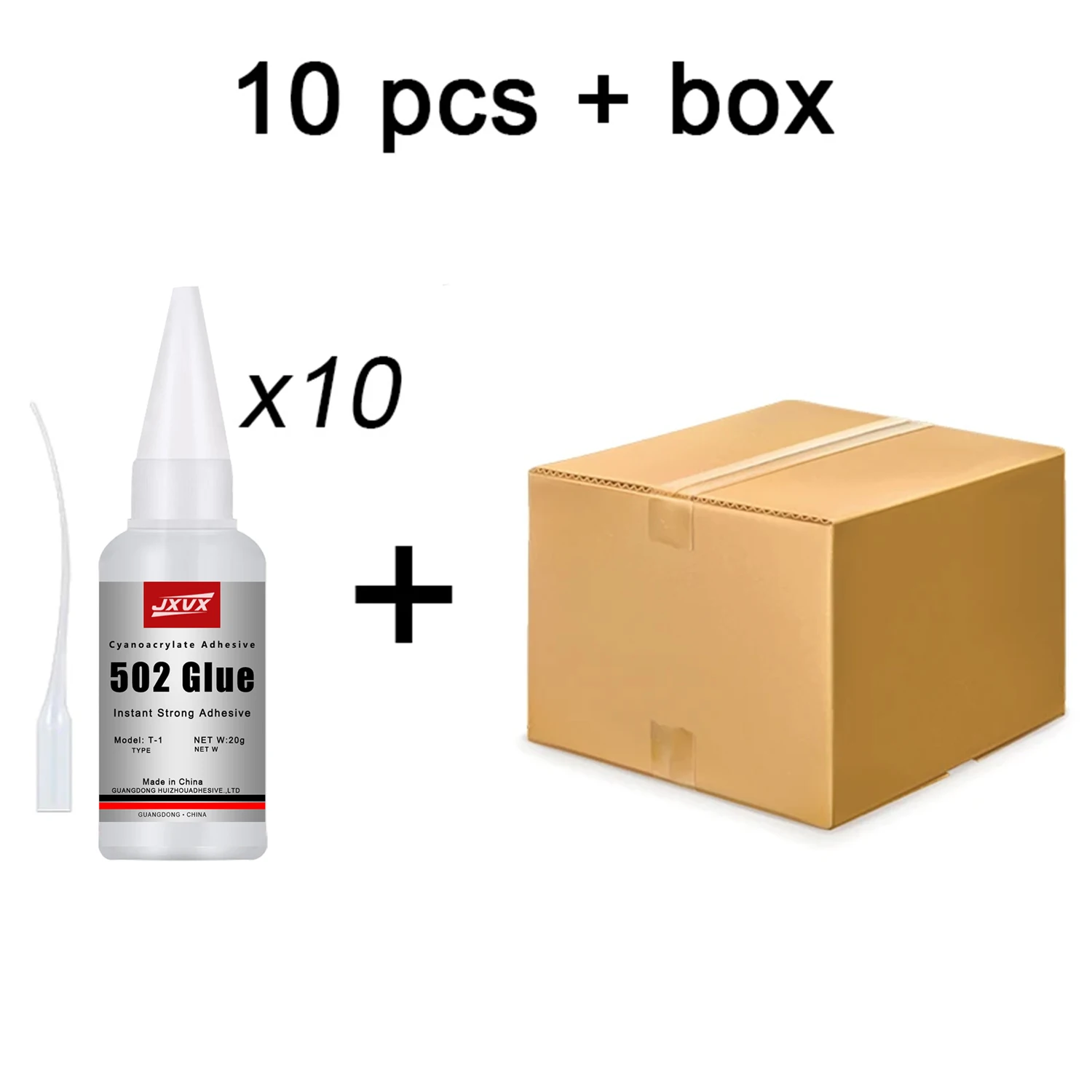 JXVX 1-5pcs 502 superslank, onmiddellijk droogdroog cyanoakrylaat, leer, rubber, hout, metaal, sterk gebonden vloeibare lijm gereedschap