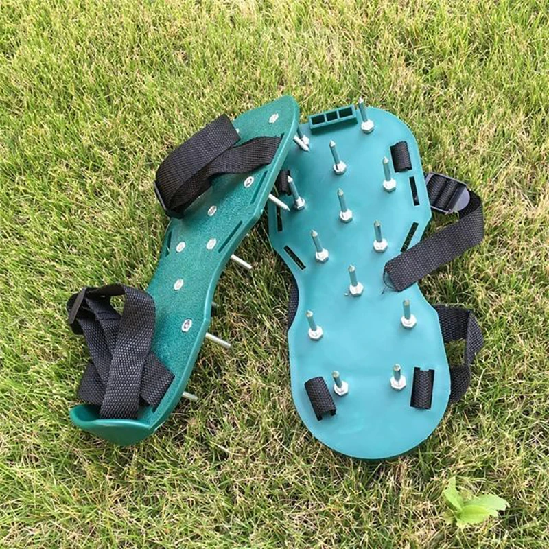 أحذية تهوية العشب شديدة التحمل - مراجعة Lawn Aerator Shoes Spikes Heavy Duty وسعره