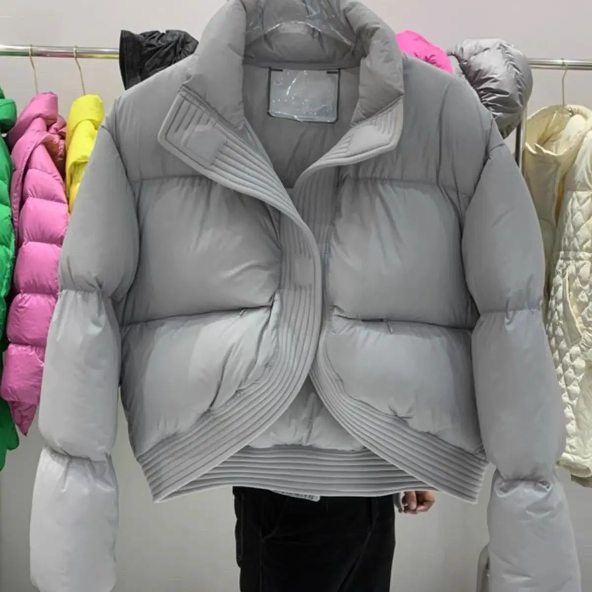 

Women's Fashion Short down Cotton Jacket Loose Fit Autumn Winter 2025 New Design Warm Cotton Coat for Ladies