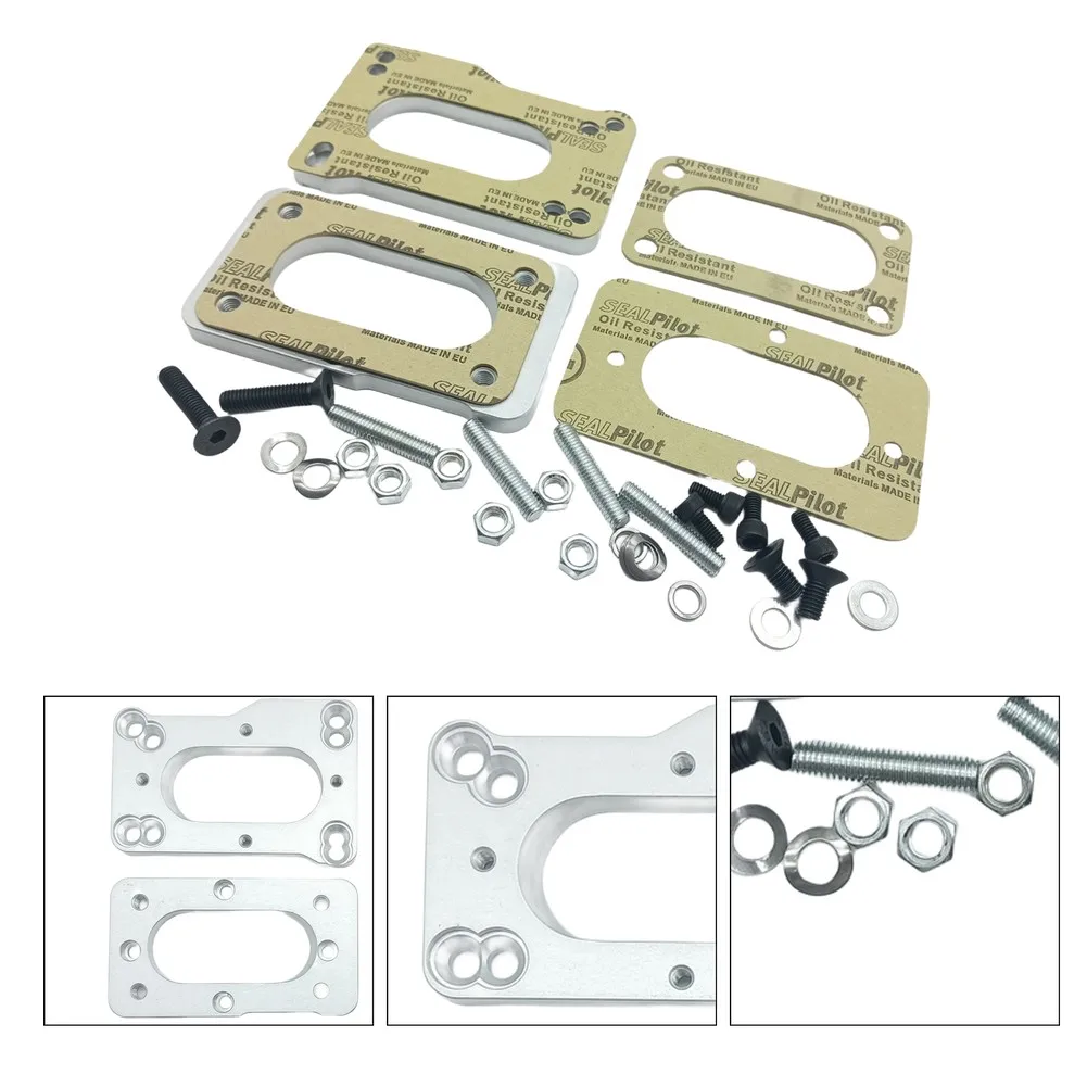 1Set Intake Manifold Adapter Kit Replacement For WEBER 32/36 DGV/DGAV/DGEV And 38 DGES/DGAS/DGMS Carburetors Power Tool Parts
