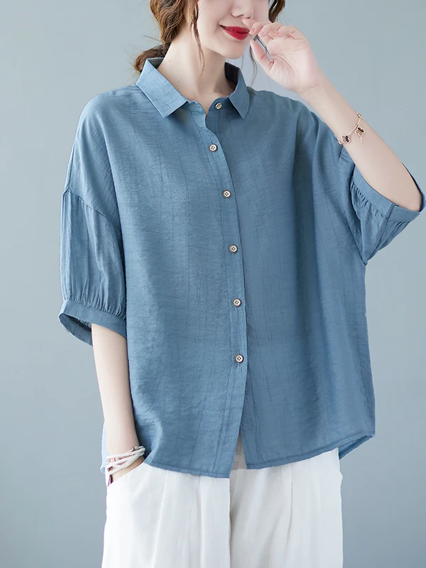 Artistique coton lin ort Sve irt coupe ample à la mode tenue décontracté pour les jeunes femmes été nouveauté Anti-âge