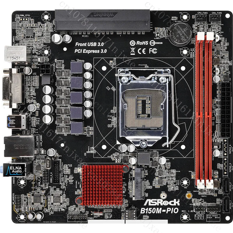 

FOR ASRock B150M-PIO Motherboard Supports 32GB DDR4 1151PIN DVI M-ATX compact