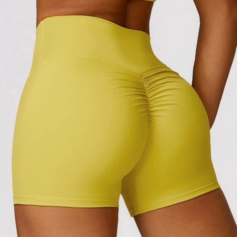

Seamless Yoga Shorts Sports Fitness Peach Hip High Waist Tight Breathable Workout Gym Sexy Sports Shorts for Women Yoga Shorts