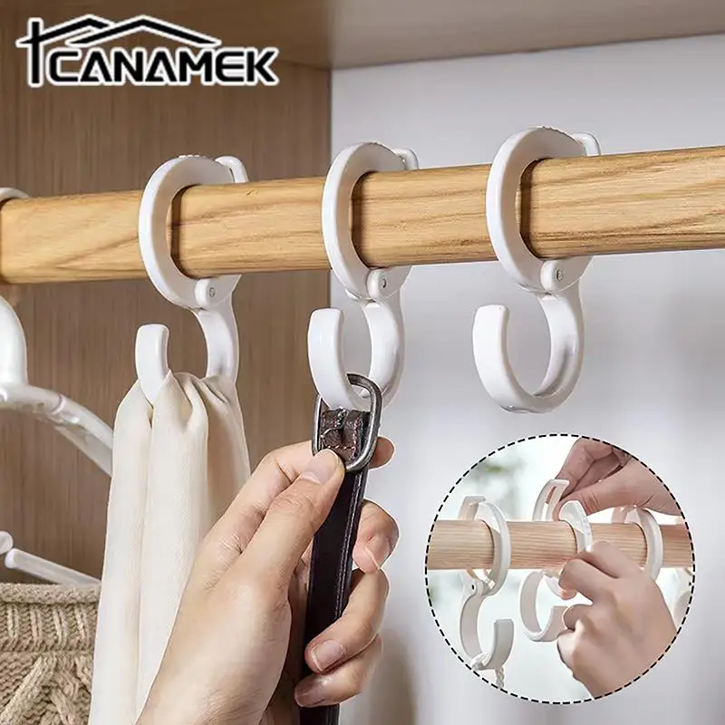 

S Shape Hooks Multifunctional Wardrobe Bathroom Kitchen Hook Portable Storage No Punching Hooks For Hanging