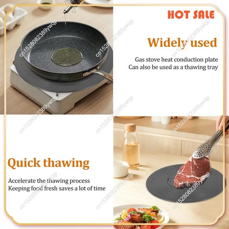 

ABFA Heat Diffuser Plate, Detachable Heat Diffusion Plate, Non Stick 10 Inch Aluminium Alloy Gasstove Simmer Plate