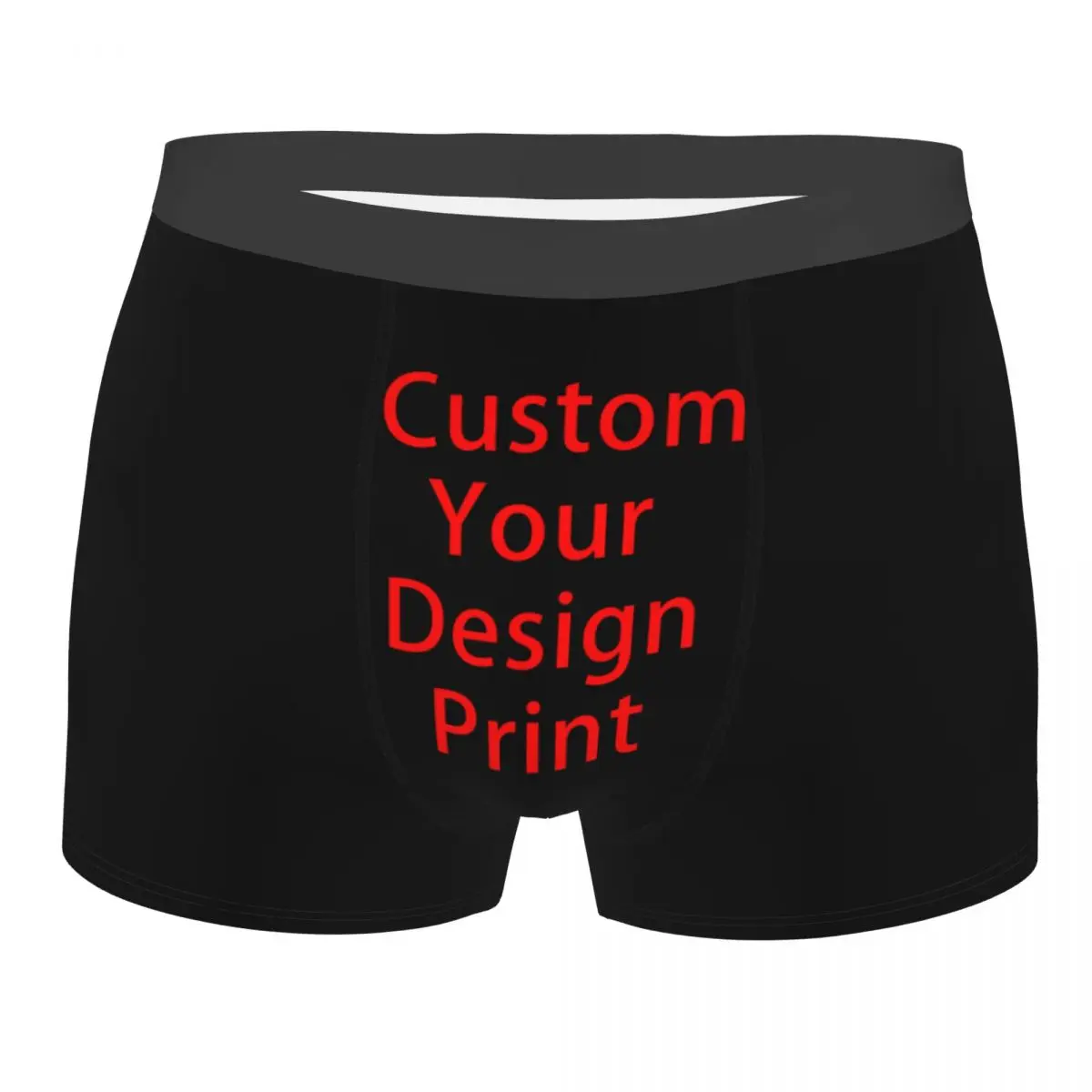 Custom Custom Your Design Underwear Men Print Customized Logo Printed Boxer Briefs Shorts Panties Soft Underpants