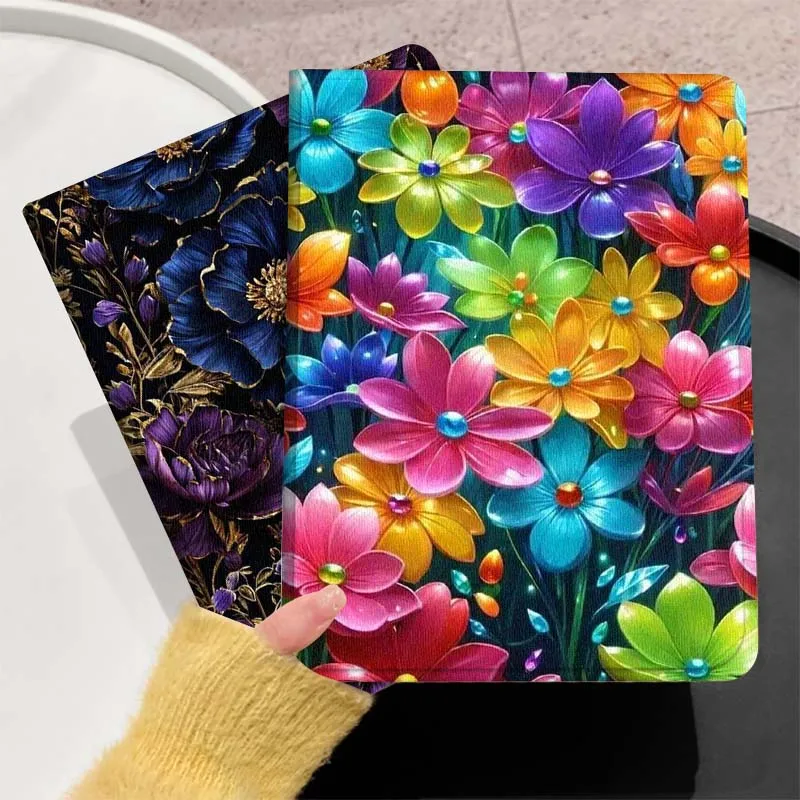 

Flower Luxury Fashion For Huawei MediaPad T5 T10s M6 M5Lite SE Honor Tab 5 6 7 V7 V8 X8a X9a Pro Soft Tablet Case Gift