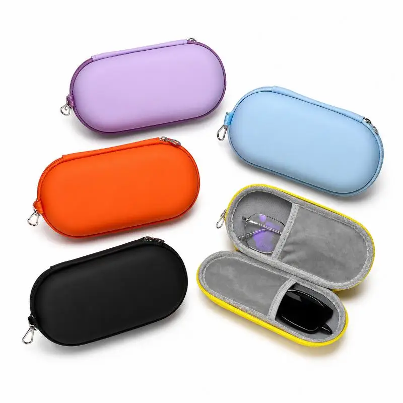 Hard Shell Double Glasses Protective Case Dustproof Durable Portable Sunglasses Holder for Camping Business Trip