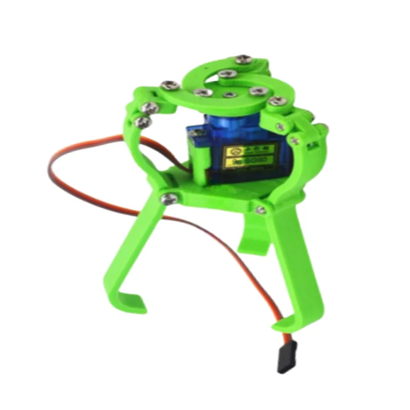 SG90 3D Printing 3 Fingers Claw with Servo Motor Mechanical Claw Robotic Gripper PWM Control Programmable Robot Clamp DIY Kit